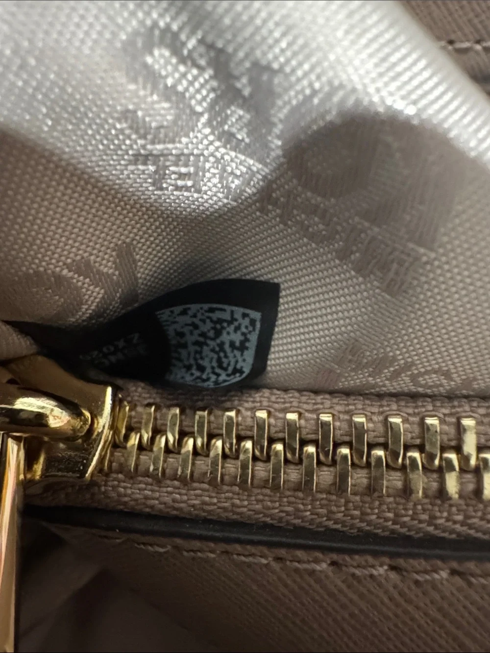 LIKE NEW Michael Kors Portia Blush/Tan Saffiano Leather Crossbody